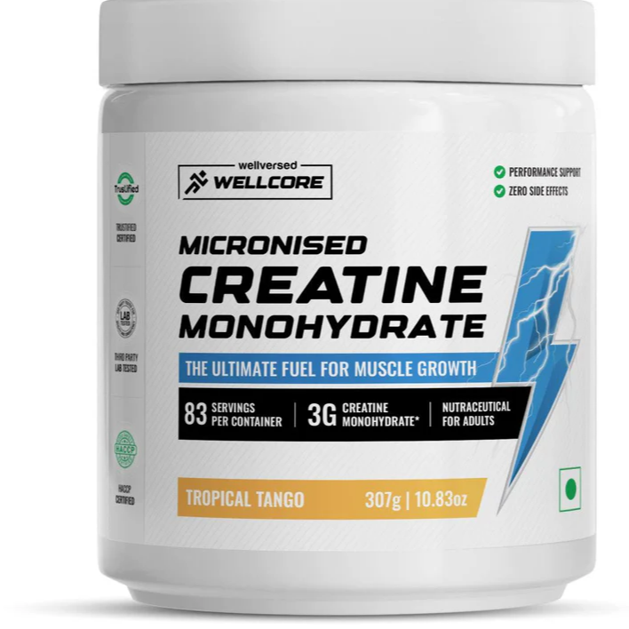 Wellcore - Pure Micronised Creatine Monohydrate (122g, 33 Servings) 
